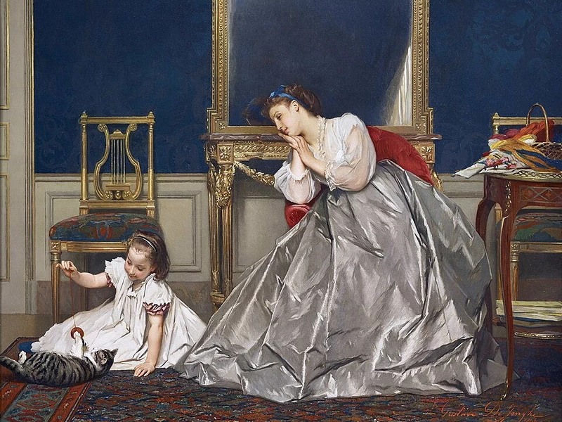 1829-Gustave Léonard de Jonghe - Tempo di gioco